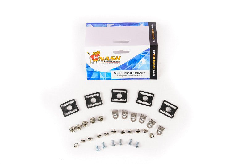 Nash Goalie Helmet Hardware Kit Max Performance Sports